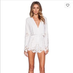 Stone Cold Fox White Romper